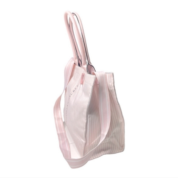 Victoria's Secret Pink Striped Tote Bag New - Picture 2 of 7